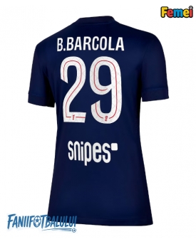 Paris Saint-Germain Bradley Barcola #29 Tricou Fotbal Replică 2025-26 Femei Acasa